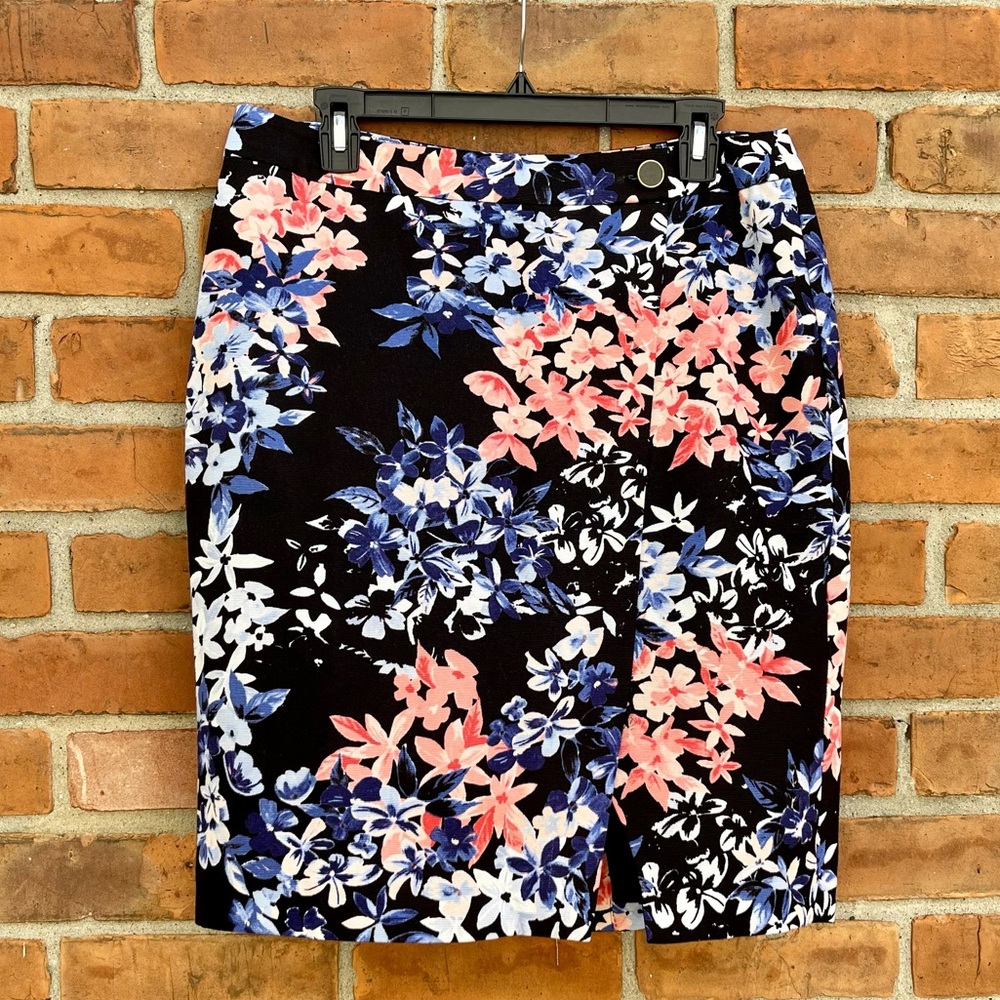 Tolbots Floral Pencil Skirt